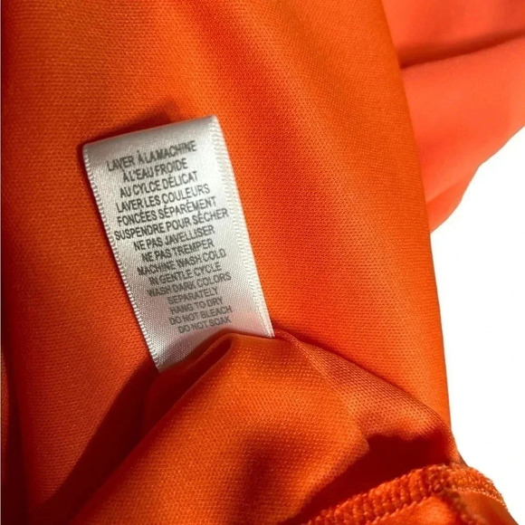 Simon Twik dress women M.  Coral ,summer,halter style,ruffles,lined,chiffon,mini - Picture 7 of 12